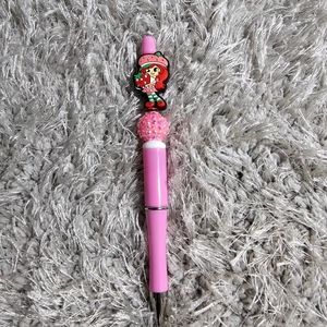 Strawberry shortcake beaded pen